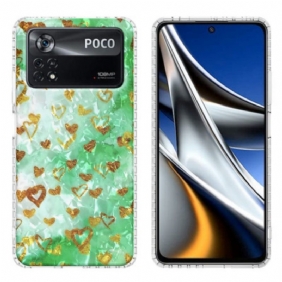 Hoesje voor Poco X4 Pro 5G Stijlvolle Harten