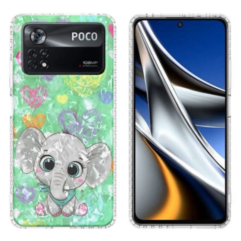 Hoesje voor Poco X4 Pro 5G Stijlvolle Olifant