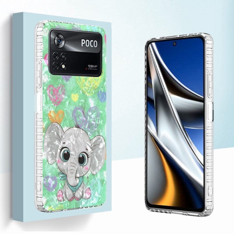 Hoesje voor Poco X4 Pro 5G Stijlvolle Olifant