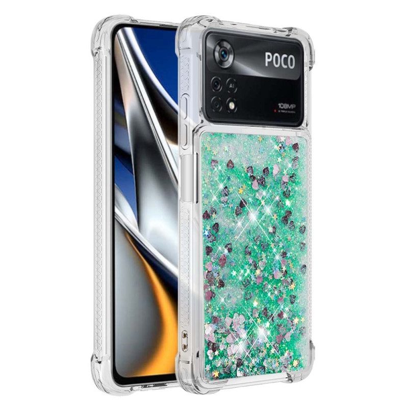 Hoesje voor Poco X4 Pro 5G Verlangens Pailletten