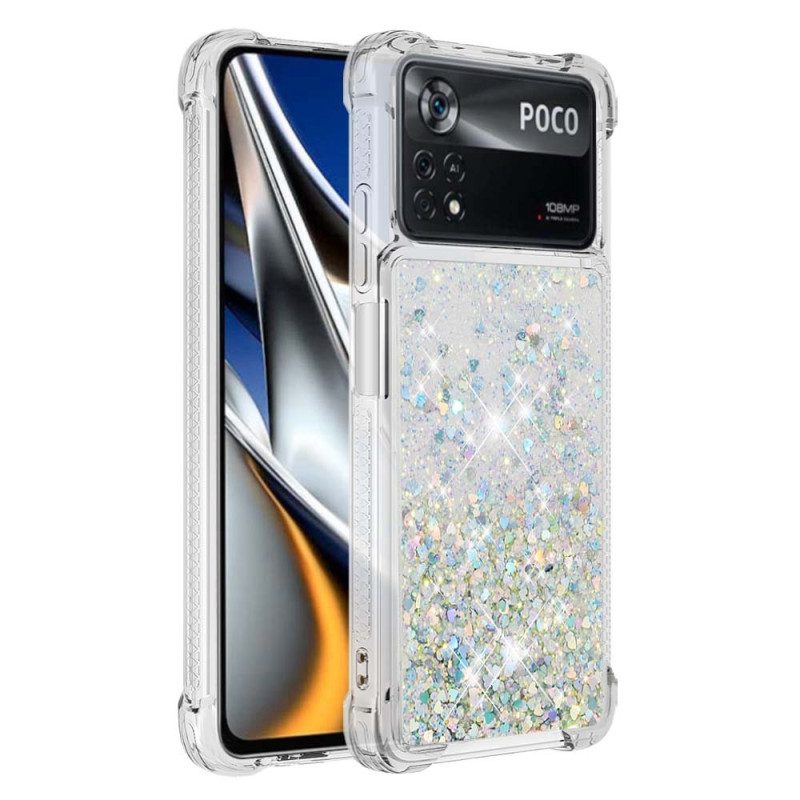 Hoesje voor Poco X4 Pro 5G Verlangens Pailletten