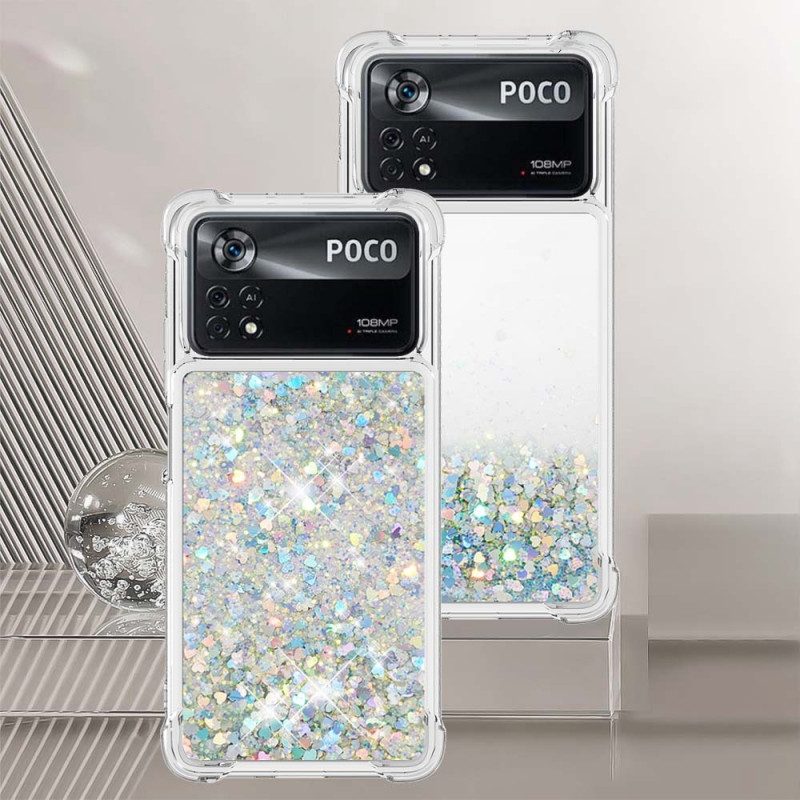 Hoesje voor Poco X4 Pro 5G Verlangens Pailletten