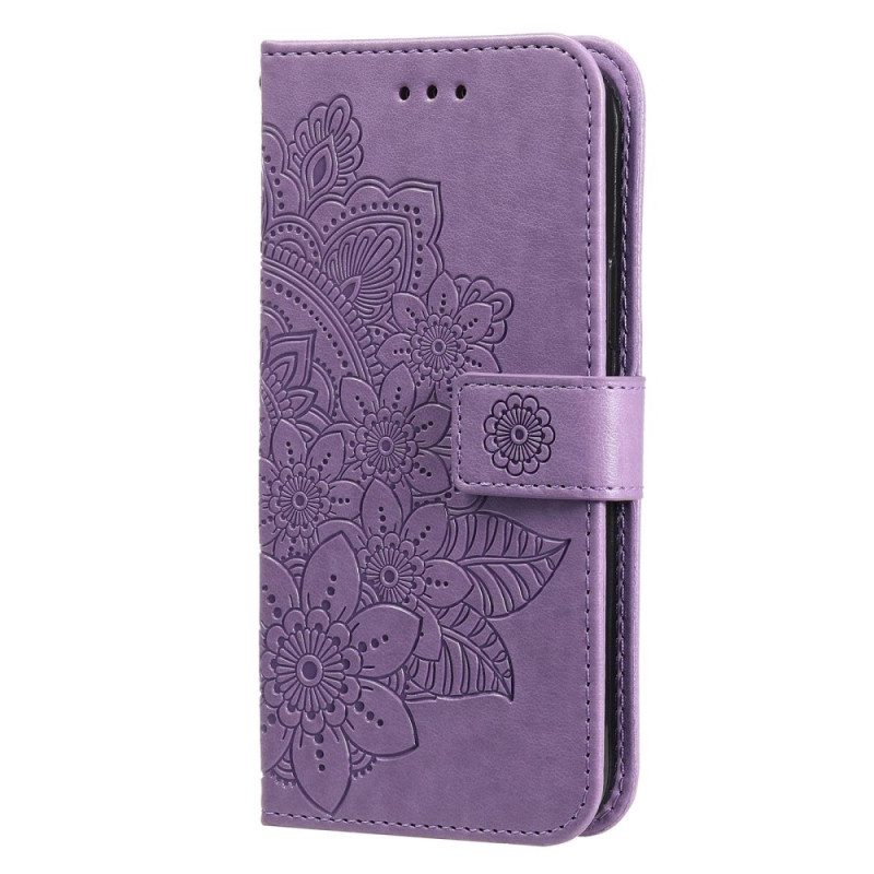 Leren Hoesje voor Poco X4 Pro 5G Met Ketting Strakke Mandala