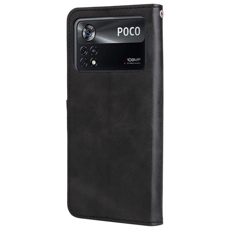 Leren Hoesje voor Poco X4 Pro 5G Portemonnee