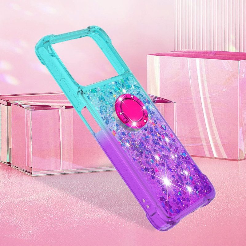 Telefoonhoesje voor Poco X4 Pro 5G Glitter Ringbeugel