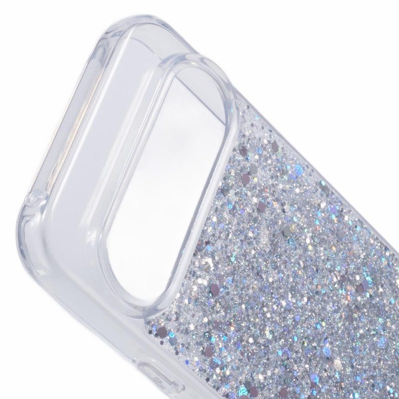 Case Hoesje Google Pixel 9 Telefoonhoesje Glitter-ontwerp