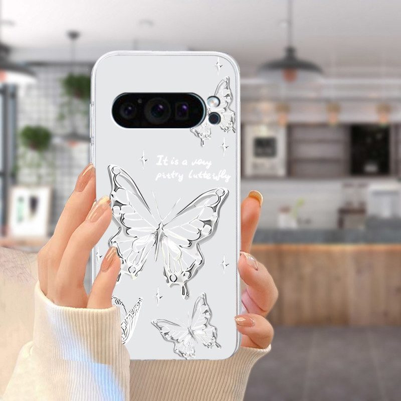 Cover Hoesje Google Pixel 9 Telefoonhoesje Vlinders