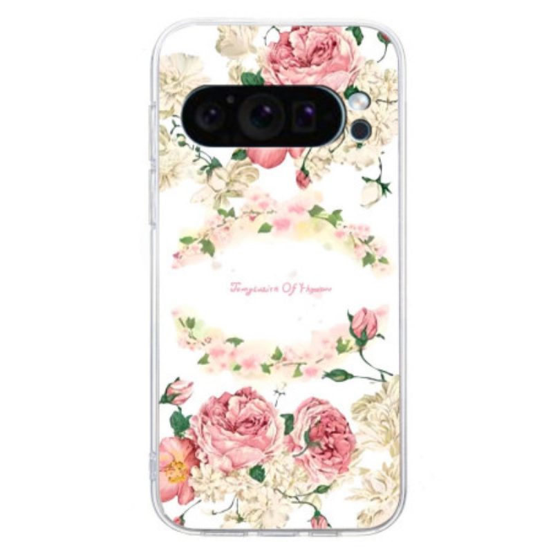 Cover Hoesje Google Pixel 9 Telefoonhoesje Vrijheidsbloemen