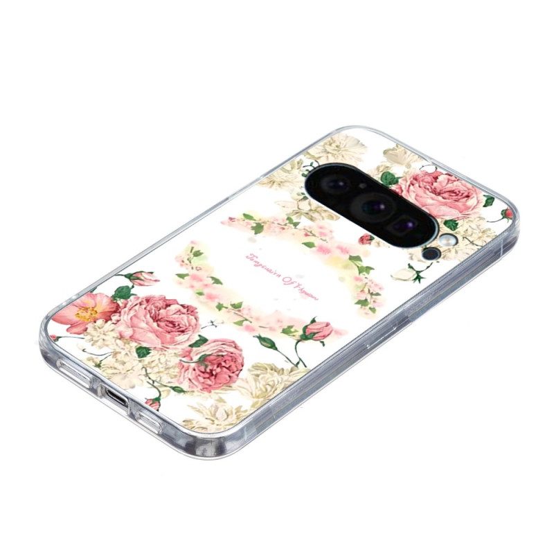 Cover Hoesje Google Pixel 9 Telefoonhoesje Vrijheidsbloemen