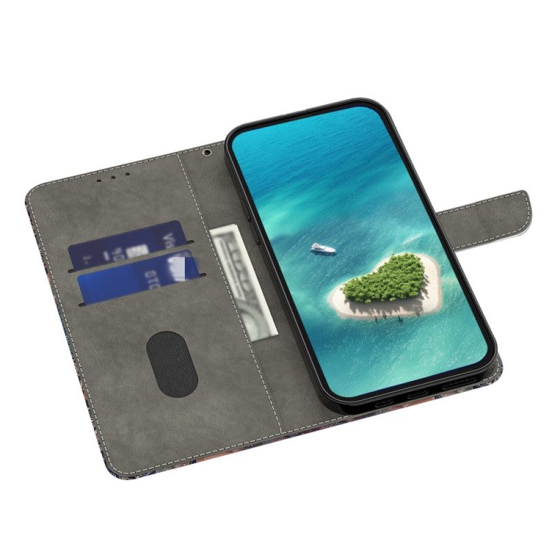 Flip Case Leren Google Pixel 9 Pandapatroon