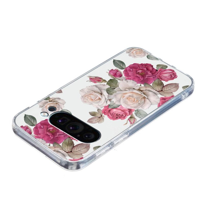 Hoesje Google Pixel 9 Pioenrozen Bescherming Hoesje