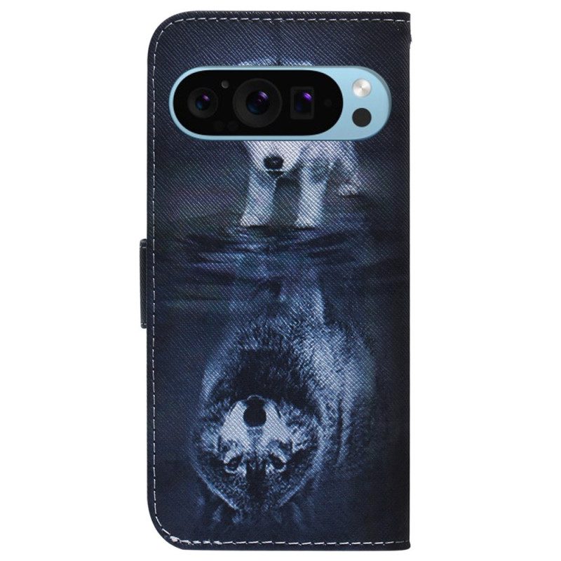 Leren Hoesje Google Pixel 9 Puppydroom Bescherming Hoesje