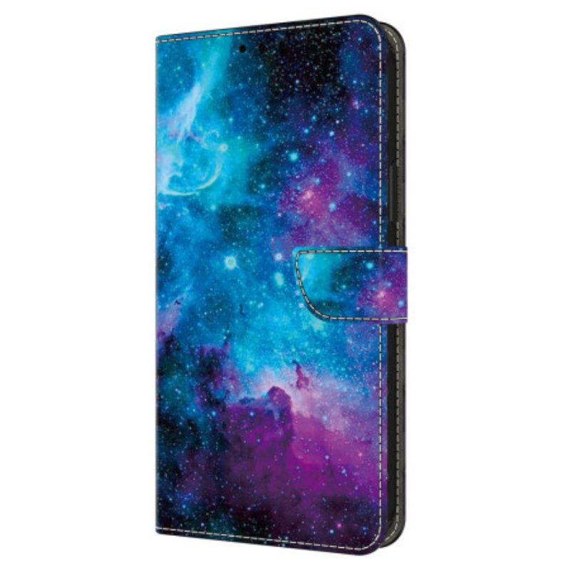 Leren Hoesje Google Pixel 9 Sterrenhemel Bescherming Hoesje