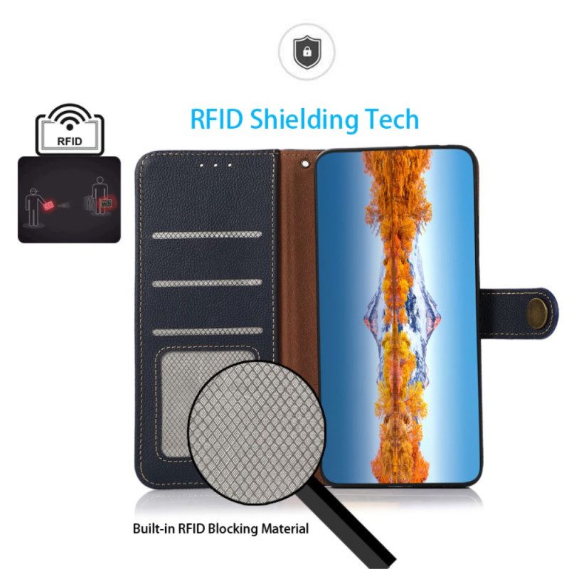 Leren Hoesje Google Pixel 9 Vintage Stijl Rfid-blokkering Khazneh Bescherming Hoesje