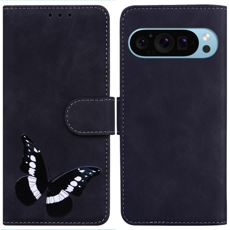 Leren Hoesje Google Pixel 9 Vlinder Bescherming Hoesje