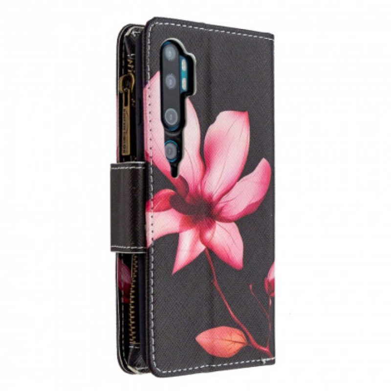 Folio-hoesje voor Xiaomi Mi Note 10 / 10 Pro Bloemzak Met Ritssluiting