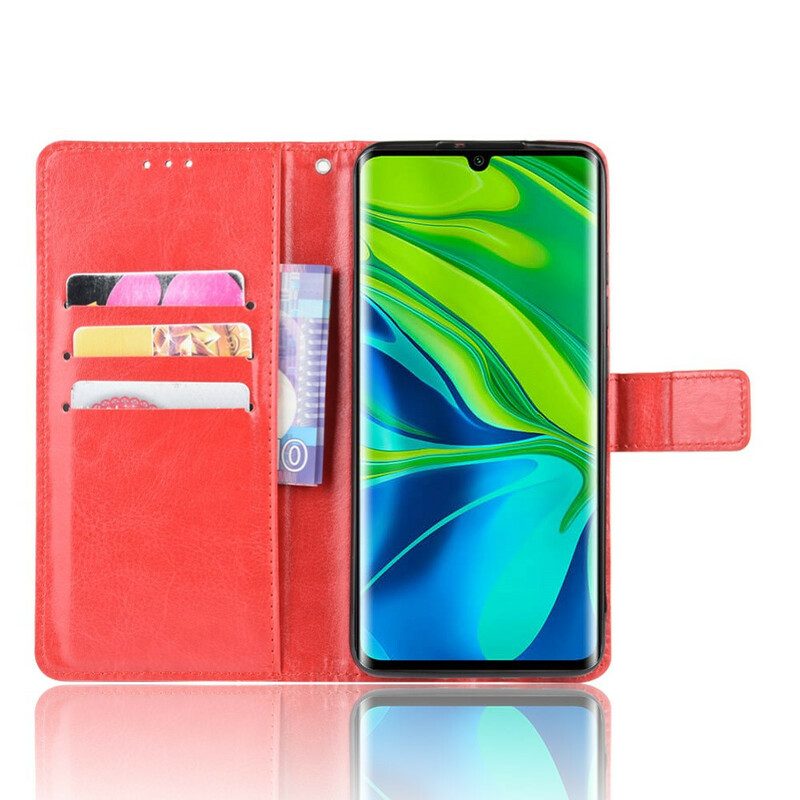 Folio-hoesje voor Xiaomi Mi Note 10 / 10 Pro Flitsend Kunstleer