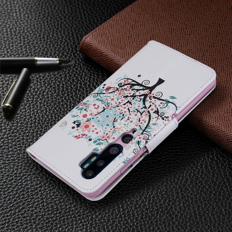 Folio-hoesje voor Xiaomi Mi Note 10 / 10 Pro Gebloeide Boom