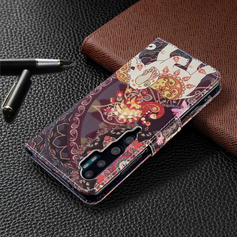 Folio-hoesje voor Xiaomi Mi Note 10 / 10 Pro Indische Olifanten