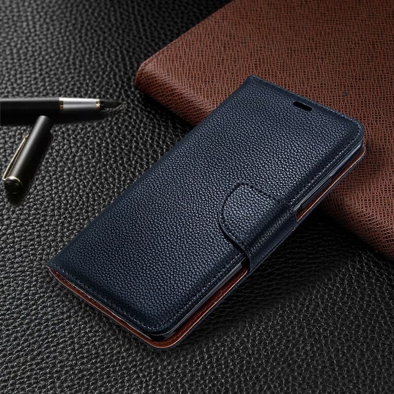 Folio-hoesje voor Xiaomi Mi Note 10 / 10 Pro Met Ketting Gekleurde Lychee Leren Bandjes Met Leereffect