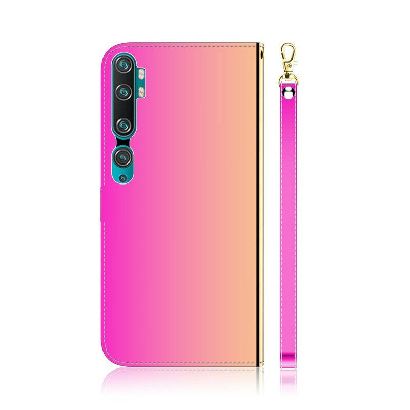 Folio-hoesje voor Xiaomi Mi Note 10 / 10 Pro Spiegelhoes Van Imitatieleer