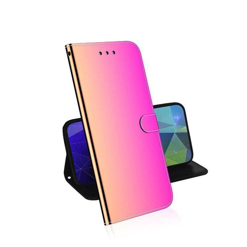 Folio-hoesje voor Xiaomi Mi Note 10 / 10 Pro Spiegelhoes Van Imitatieleer