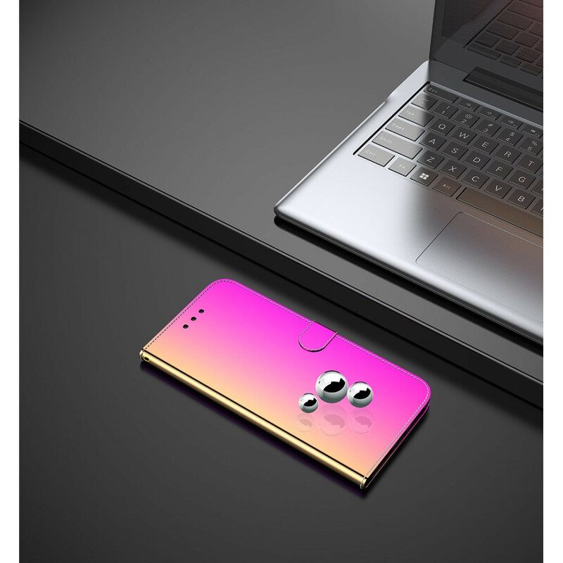 Folio-hoesje voor Xiaomi Mi Note 10 / 10 Pro Spiegelhoes Van Imitatieleer