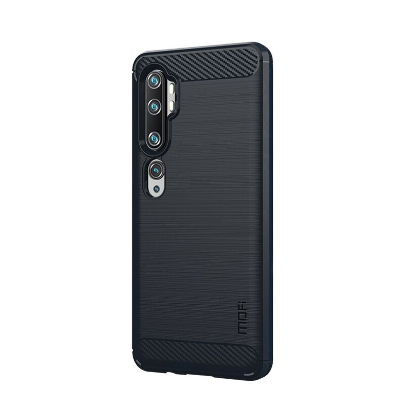 Hoesje voor Xiaomi Mi Note 10 / 10 Pro Mofi Geborsteld Koolstofvezel