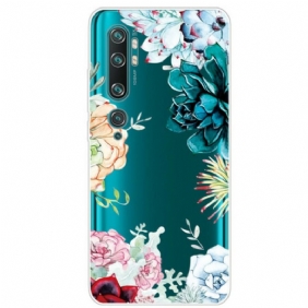 Hoesje voor Xiaomi Mi Note 10 / 10 Pro Naadloze Aquarel Bloemen