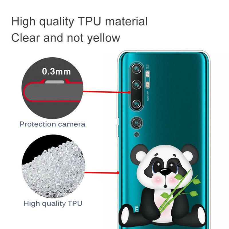 Hoesje voor Xiaomi Mi Note 10 / 10 Pro Naadloze Trieste Panda