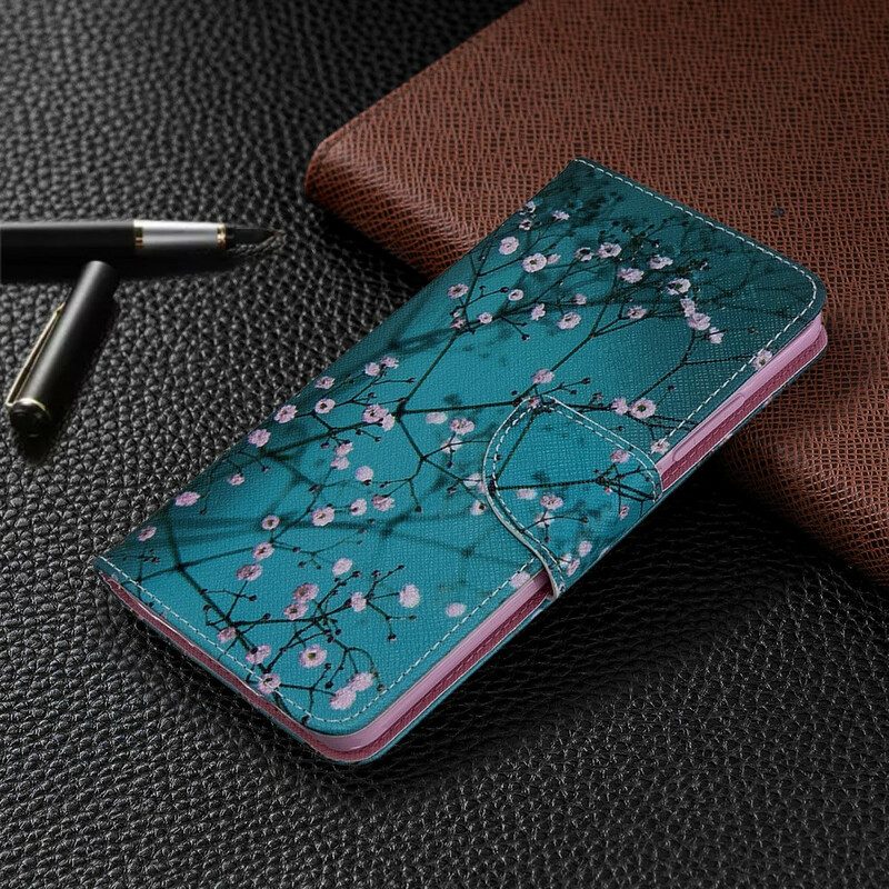 Leren Hoesje voor Xiaomi Mi Note 10 / 10 Pro Bloeiende Boom