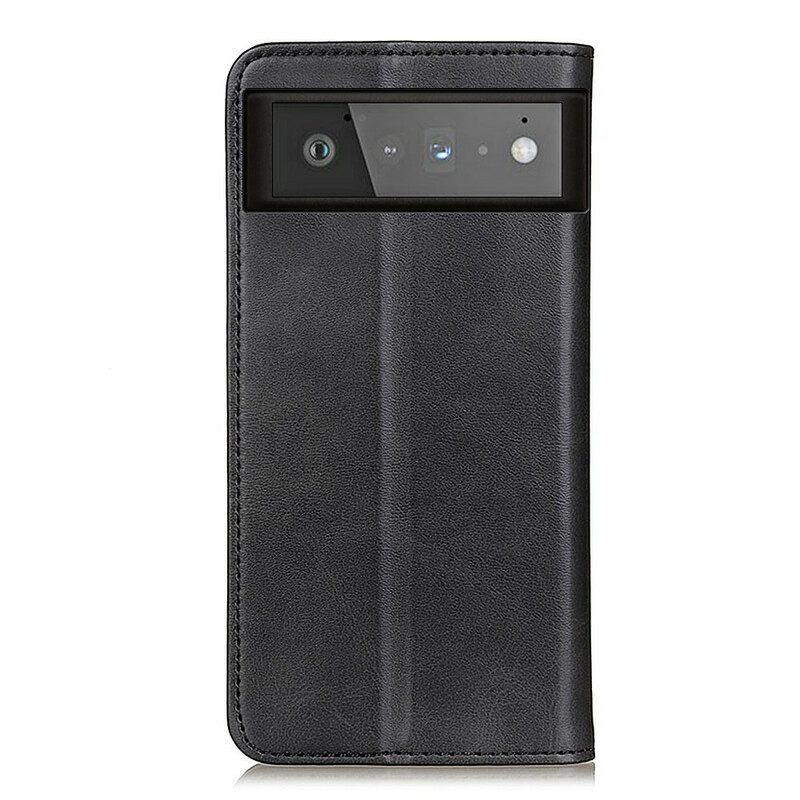 Bescherming Hoesje voor Google Pixel 6 Folio-hoesje Mat Splitleer