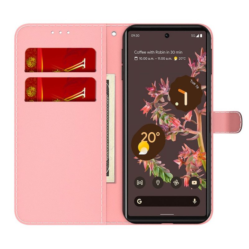 Flip Case voor Google Pixel 6 Abstract Patroon