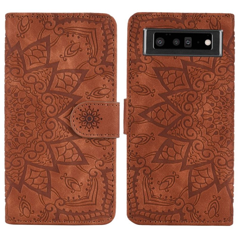 Folio-hoesje voor Google Pixel 6 Barok-mandala