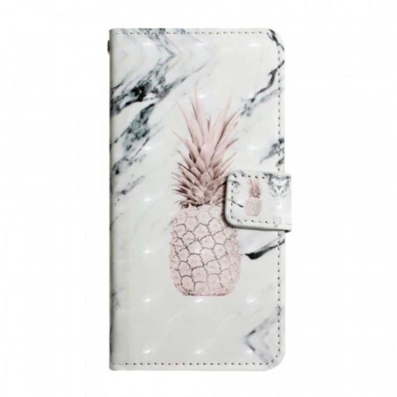 Folio-hoesje voor Google Pixel 6 Lichte Vlek Ananas