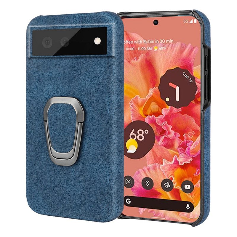 Hoesje voor Google Pixel 6 Leather Effect Elegance Ring-support Nieuwe Kleuren