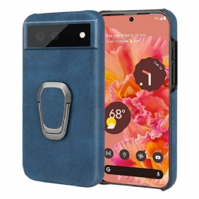 Hoesje voor Google Pixel 6 Leather Effect Elegance Ring-support Nieuwe Kleuren