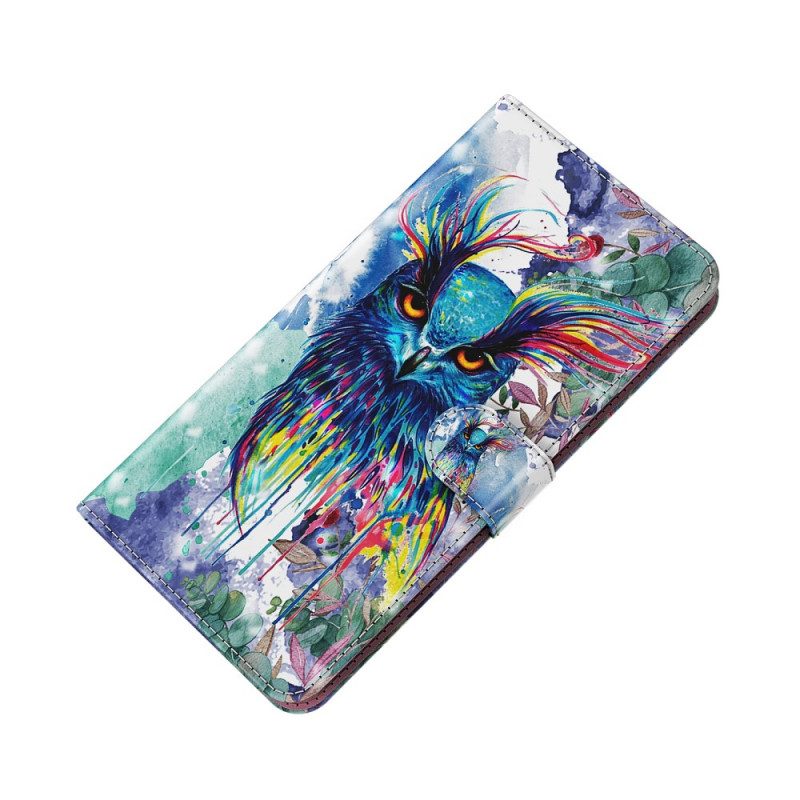 Leren Hoesje voor Google Pixel 6 Aquarel Vogel