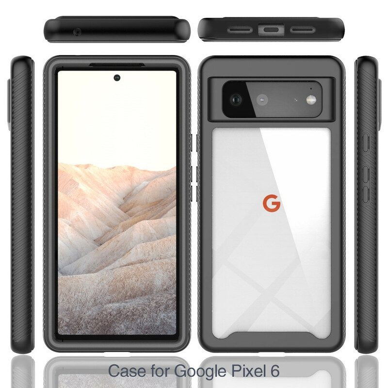 Telefoonhoesje voor Google Pixel 6 Hybride Afgeschuinde Randen