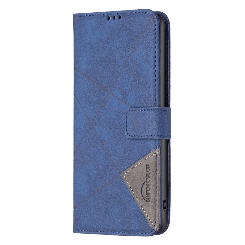 Leren Hoesje Sony Xperia 10 Vi Binfen Kleur Geometrisch Patroon Bescherming Hoesje