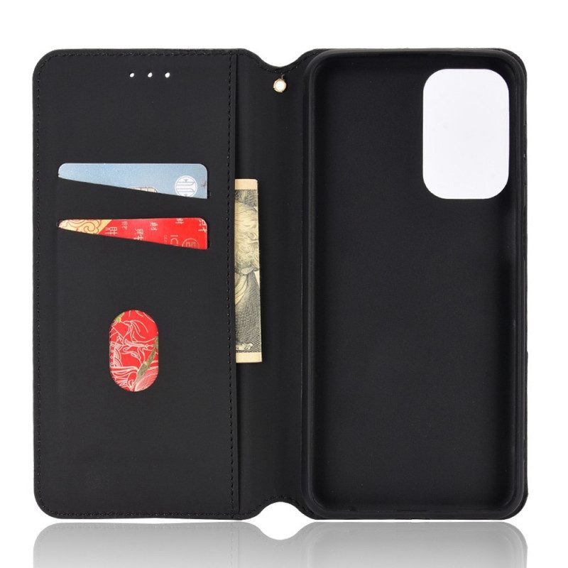 Bescherming Hoesje voor Samsung Galaxy M23 5G Folio-hoesje 3d Kubus Leereffect