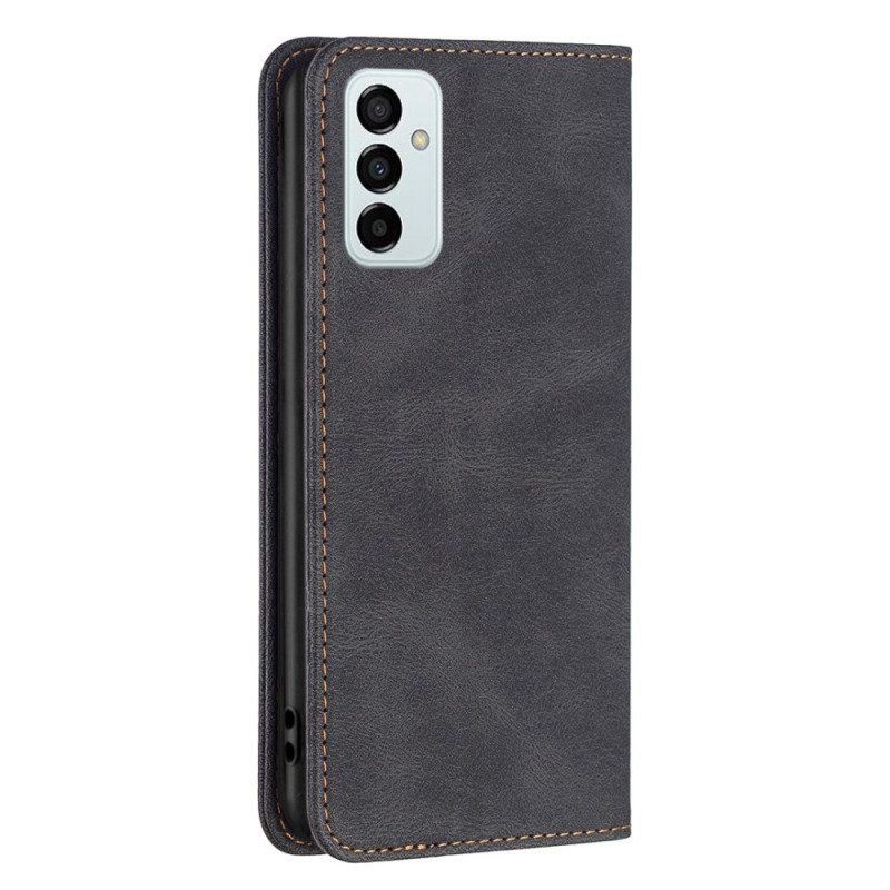 Bescherming Hoesje voor Samsung Galaxy M23 5G Folio-hoesje Binfen Kleur Rfid Leder Effect