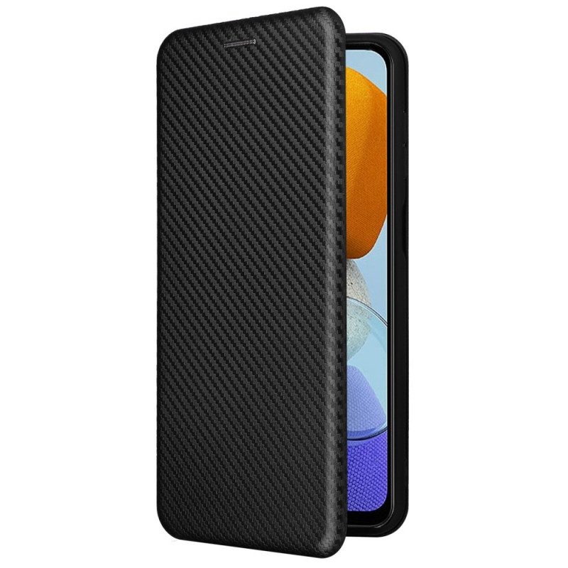 Bescherming Hoesje voor Samsung Galaxy M23 5G Folio-hoesje Koolstofvezel