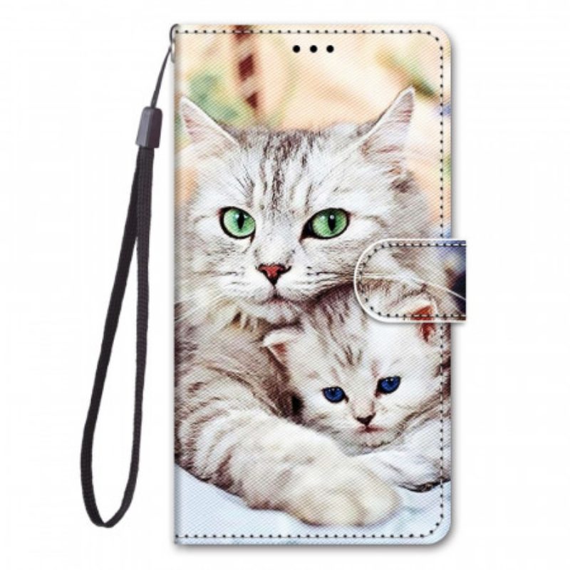 Flip Case voor Samsung Galaxy M23 5G Katten Familie