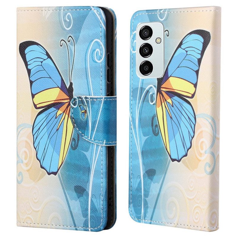 Flip Case voor Samsung Galaxy M23 5G Koninklijke Vlinder