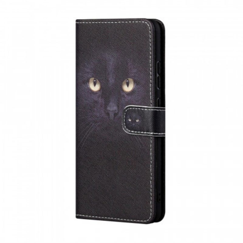 Flip Case voor Samsung Galaxy M23 5G Met Ketting String Kat