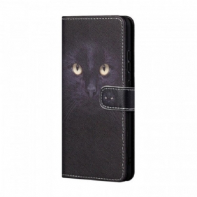 Flip Case voor Samsung Galaxy M23 5G Met Ketting String Kat