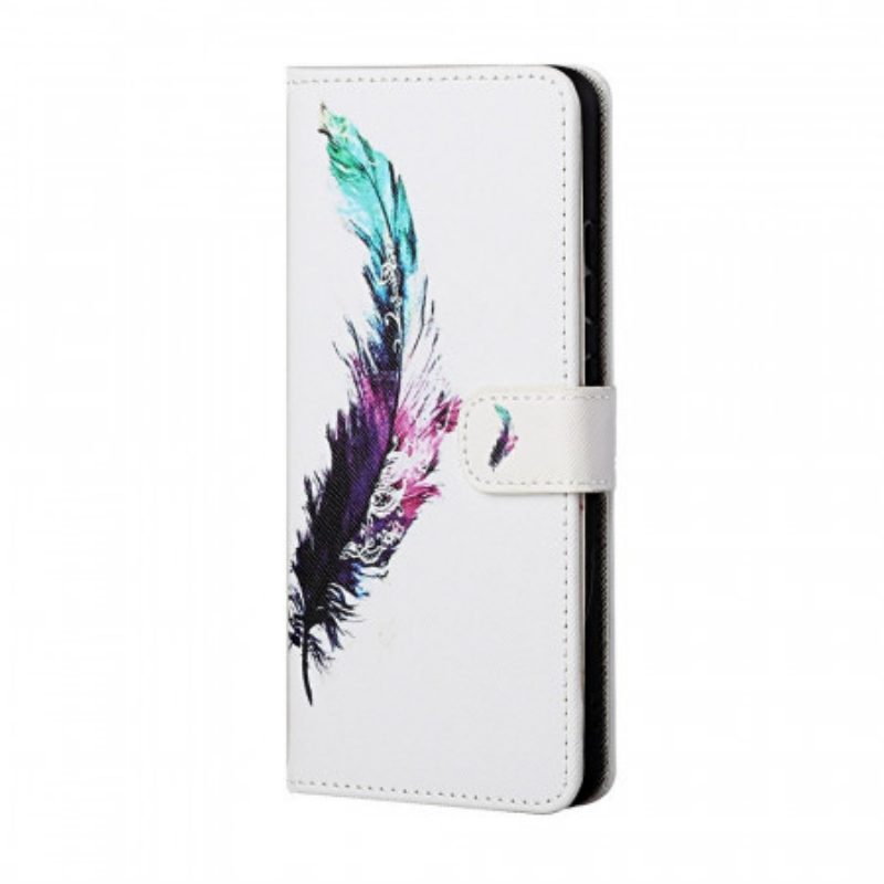 Flip Case voor Samsung Galaxy M23 5G Met Ketting Veer Met Koord