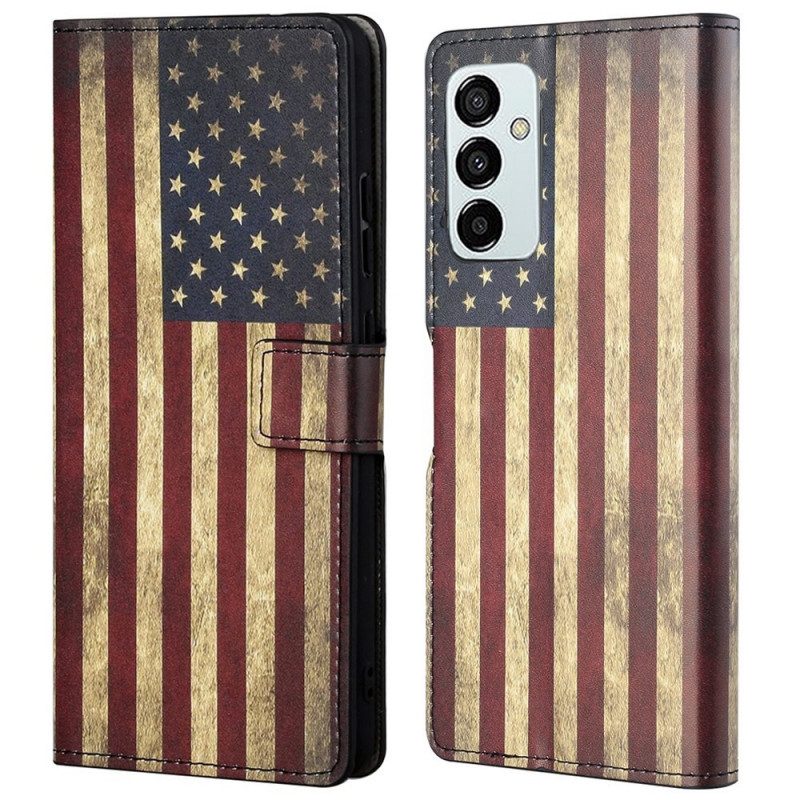 Folio-hoesje voor Samsung Galaxy M23 5G Amerikaanse Vlag