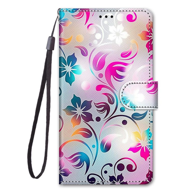 Folio-hoesje voor Samsung Galaxy M23 5G Grafisch Met Lanyard